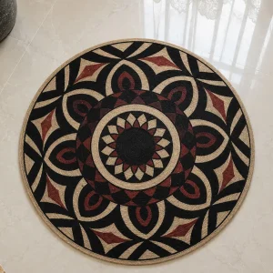 ব্ল্যাক মেরুন ফ্লোর ম্যাট